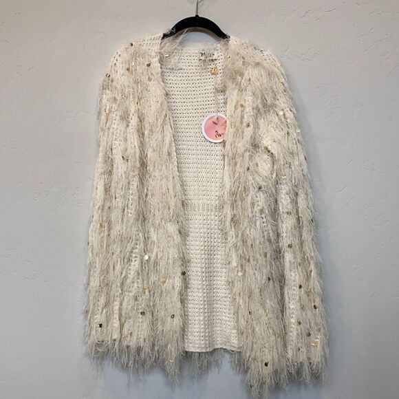 Show Me Your Mumu Holiday Collection Cardigan in Cream - Picture 1 of 4